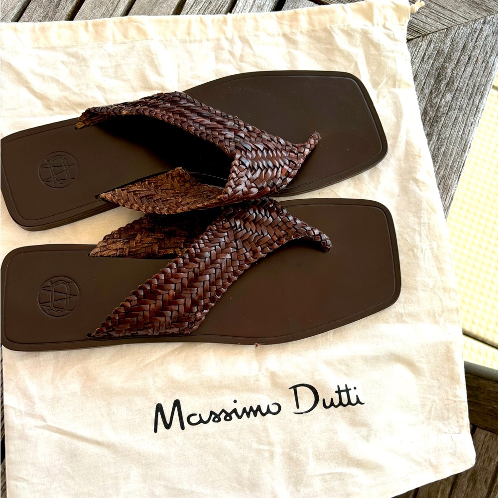 Massimo Dutti woven leather sandals